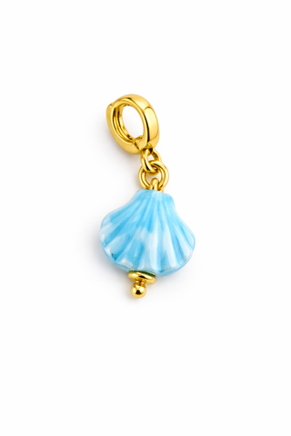 Blue Seashell Charm