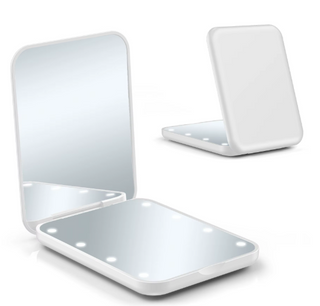 Compact Mirror with LED lights