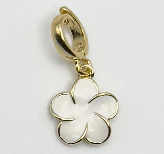 Small White Flower Charm