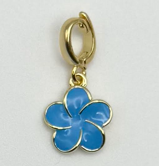 Small Blue Flower Charm
