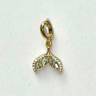 Mermaid Tail & Gemstones Charm