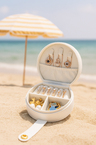 Sandy Stash Travel Jewelry Case